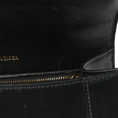 Balenciaga Shiny Box Calfskin Small Hourglass Top Handle Bag Black 20 of 24