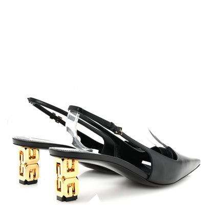 Givenchy Calfskin G Cube 50mm Slingback Pumps 39 Black 5 of 10