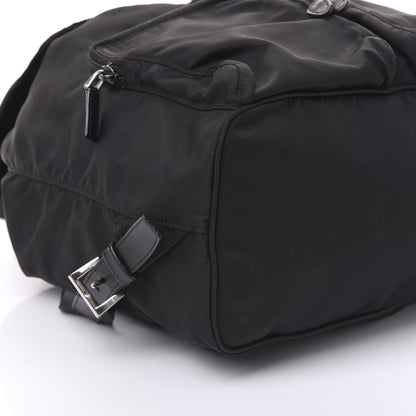 Prada Nylon Vela Saffiano Backpack Black 5 of 8