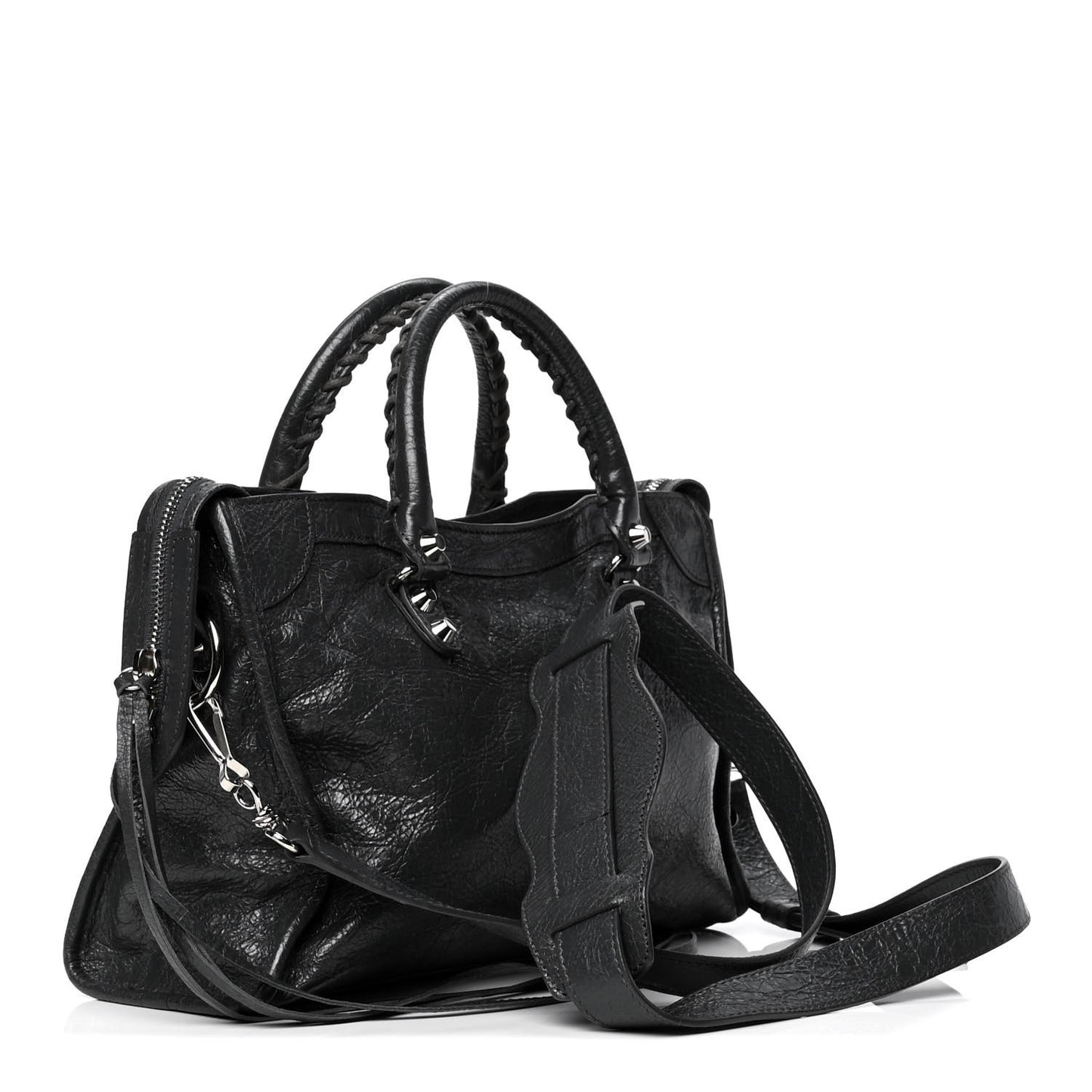 Agneau Classic Silver Hardware S City Gris Fossile