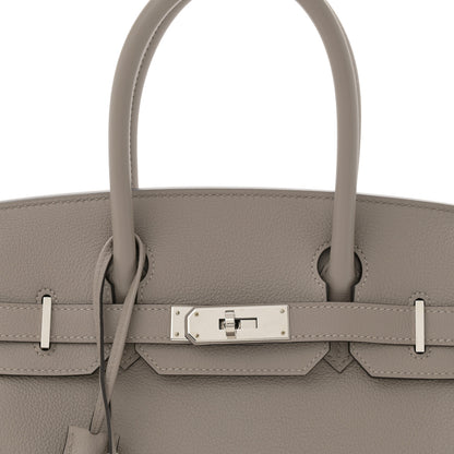Hermes Taurillon Novillo Birkin 30 Gris Asphalte 8 of 10