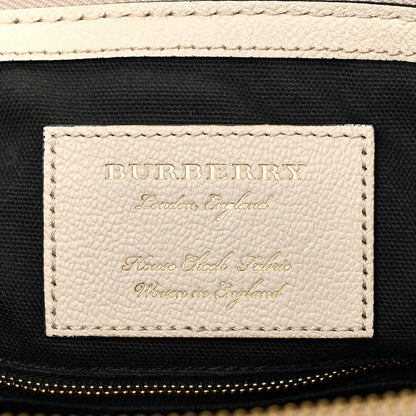 Burberry Soft Grain Calfskin House Check Small Helmsley Crossbody Limestone 6 of 22