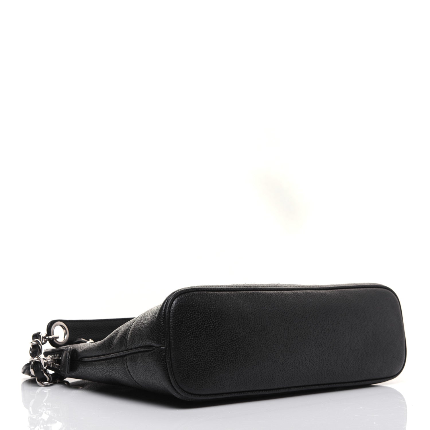 Chanel Caviar Logo Shoulder Bag Black 4 of 21