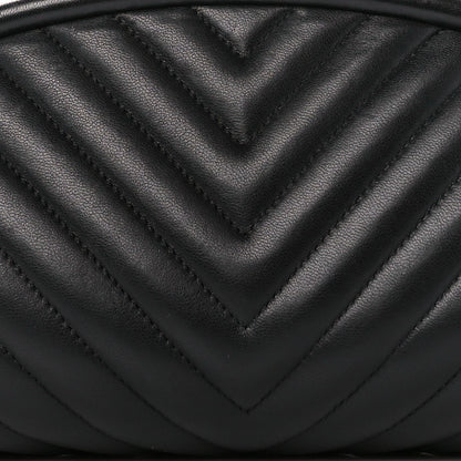 Chanel Lambskin Chevron Quilted Timeless Clutch Black 8 of 10
