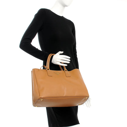 Prada Saffiano Large Tote Cannella 2 of 9
