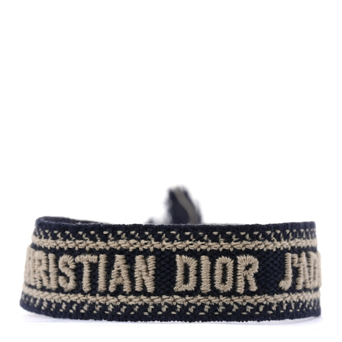 Christian Dior Woven Cotton J'Adior Friendship Bracelet Navy 1 of 4