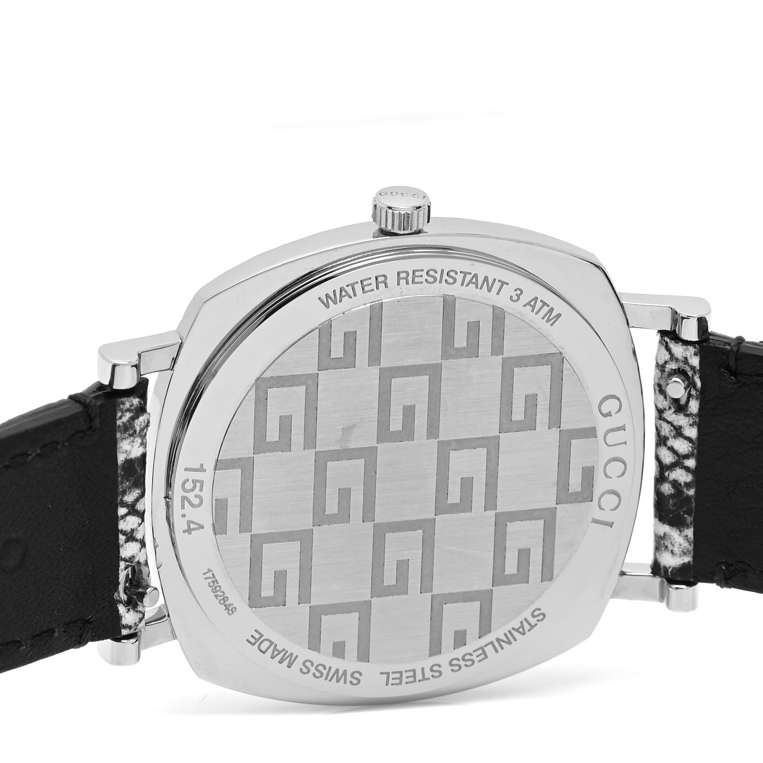 Gucci Stainless Steel Calfskin 36mm Pantheon Quartz Watch Blue 4 of 5