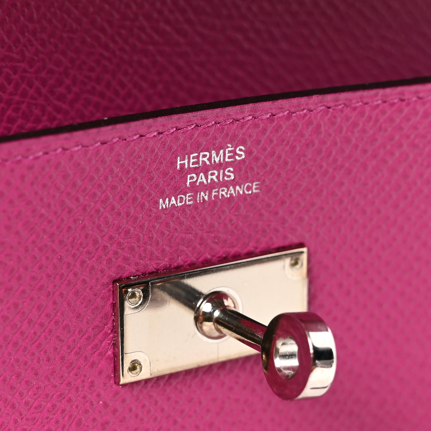Epsom Kelly Longue Wallet Rose Pourpre