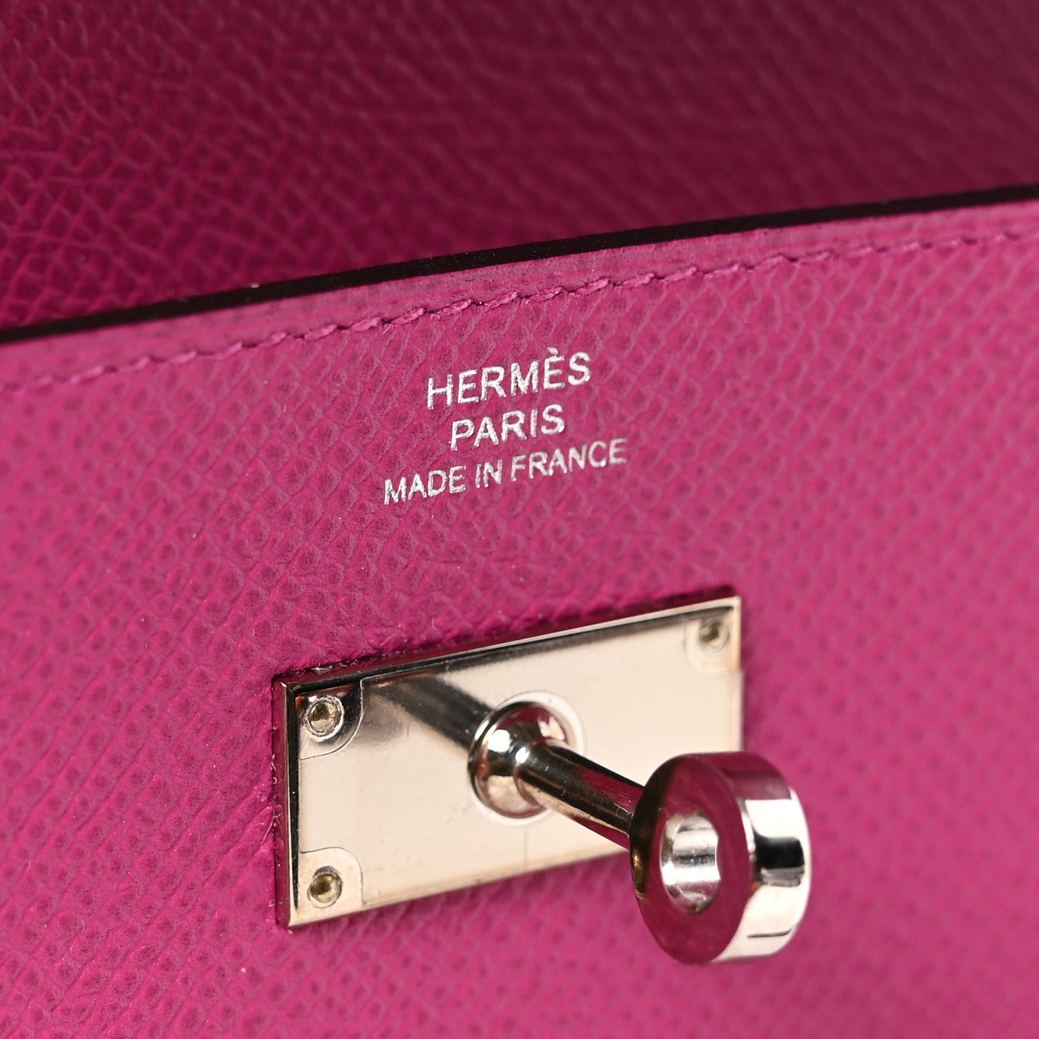 Hermes Epsom Kelly Longue Wallet Rose Pourpre 6 of 7
