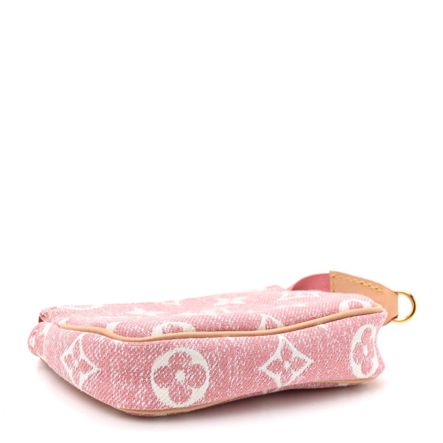 Louis Vuitton Denim Jacquard Monogram Micro Pochette Accessories Rose 4 of 9