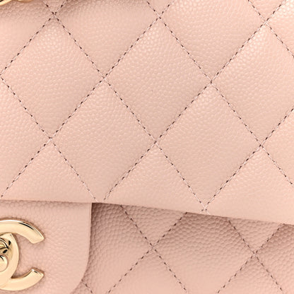 Chanel Caviar Quilted Medium Double Flap Light Pink 8 of 10