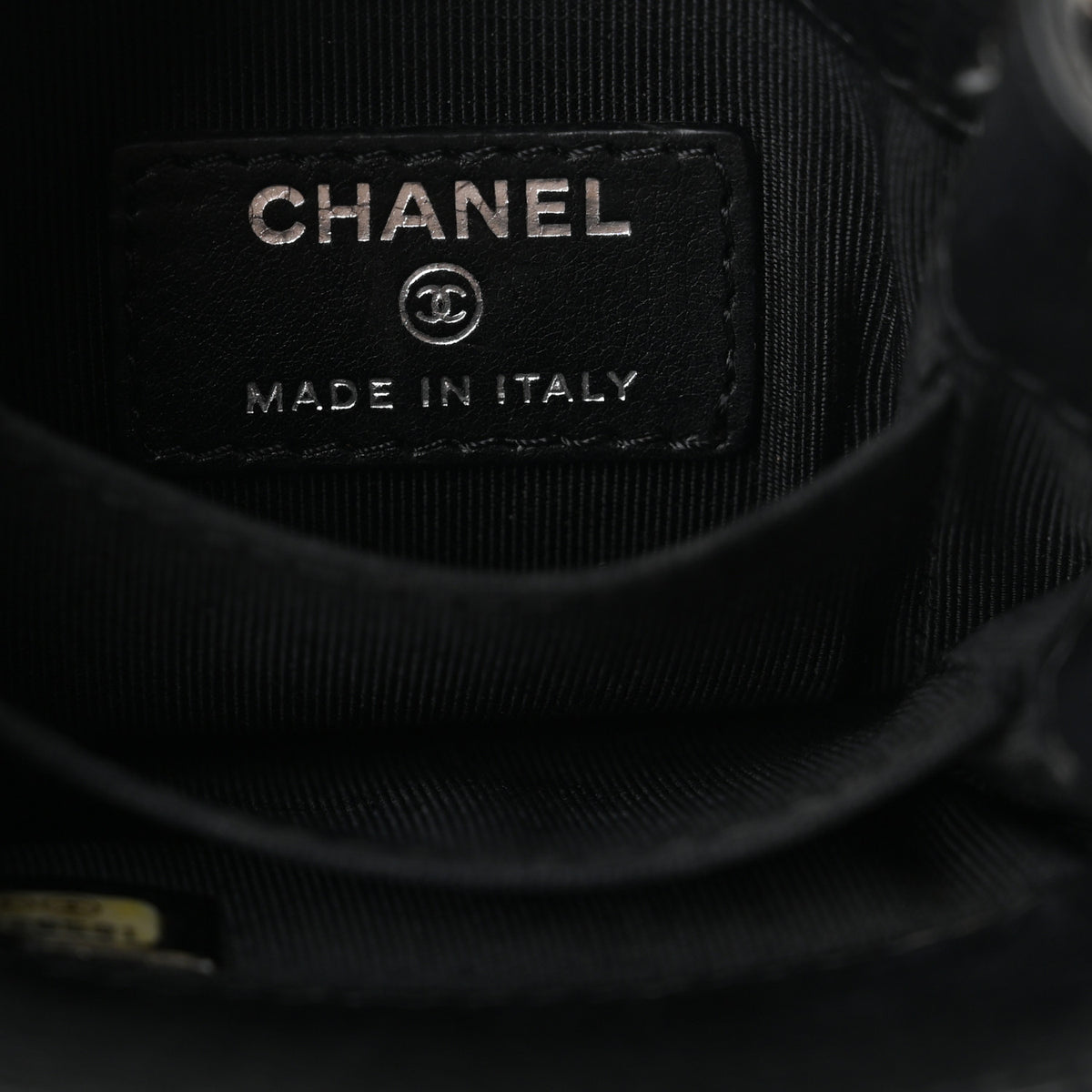 Chanel Calfskin CC Phone Holder Crossbody Black 5 of 9