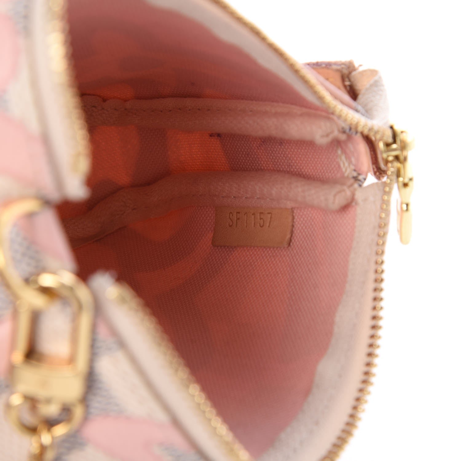Louis Vuitton Damier Azur Tahitienne Mini Pochette Accessories 7 of 8