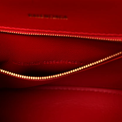 Balenciaga Shiny Box Calfskin Small Hourglass Top Handle Bag Bright Red 11 of 17
