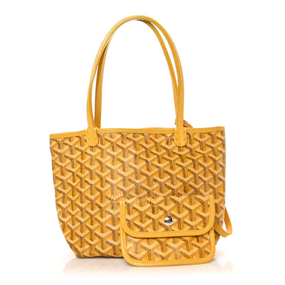 Goyard Goyardine Saint Louis Junior Jr PM Tote Yellow 1 of 9