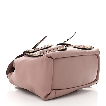 Valentino Garavani Pebbled Calfskin Rockstud Double Pocket Backpack Poudre 4 of 11