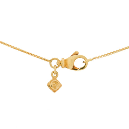 David Yurman 18K Yellow Gold Diamond 11mm Infinity Pendant Necklace 3 of 3