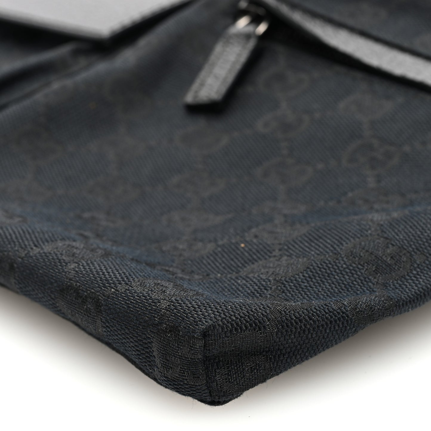 GG Monogram Web Double Pocket Belt Bag Black