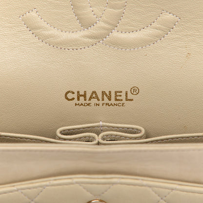 Chanel Lambskin Quilted Medium Double Flap Beige 9 of 11