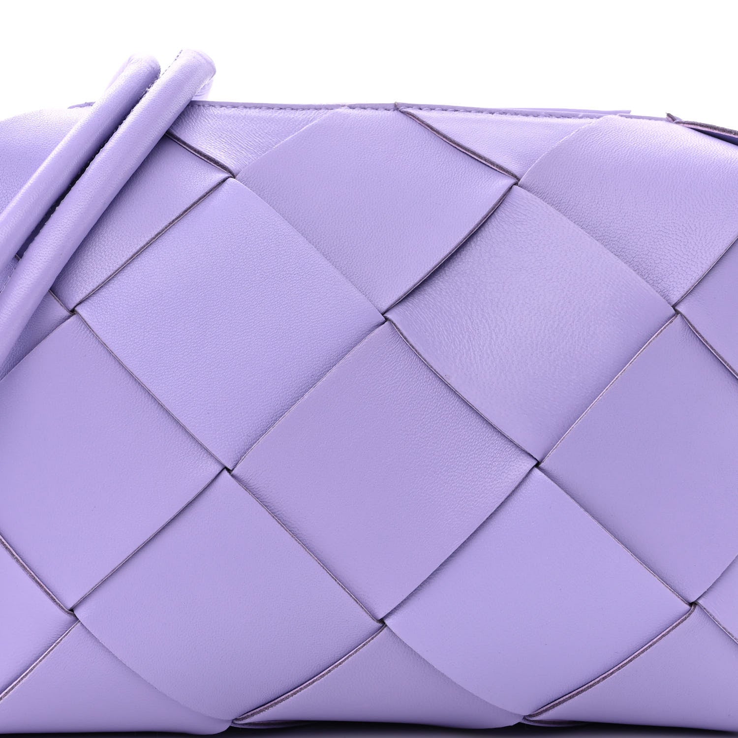 Bottega Veneta Lambskin Maxi Intreccio Small Cassette Camera Bag Wisteria 7 of 9