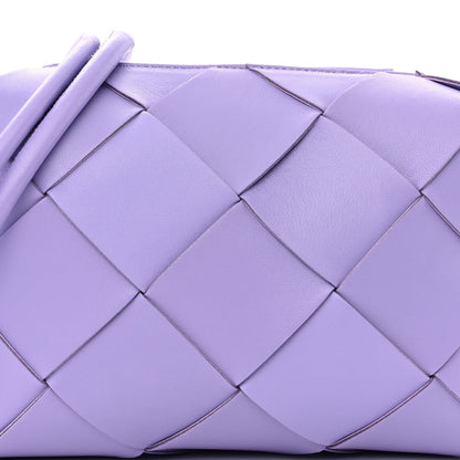 Bottega Veneta Lambskin Maxi Intreccio Small Cassette Camera Bag Wisteria 7 of 9