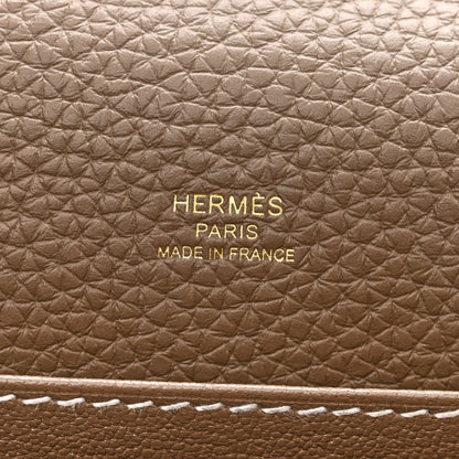 Hermes Taurillon Clemence Sac Roulis 23 Etoupe 6 of 13