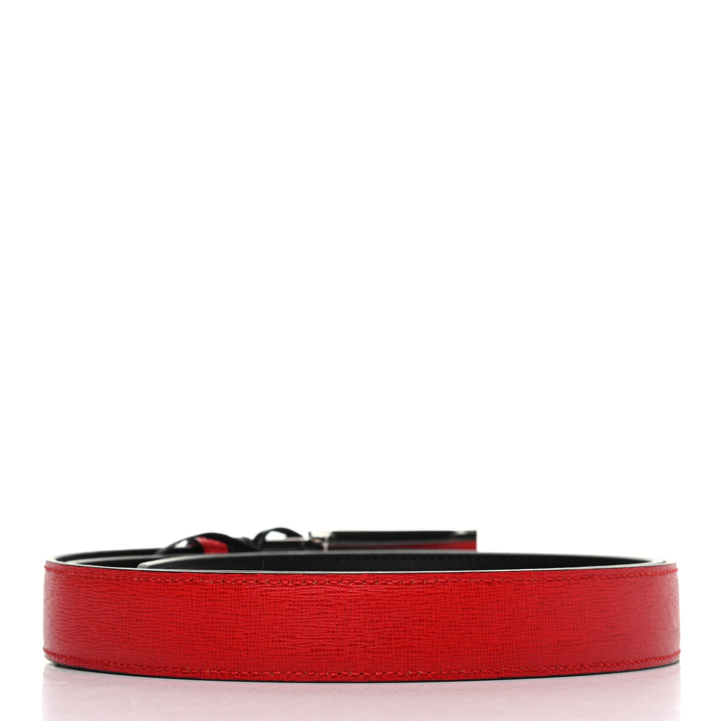 Vitello Monster Eyes Buckle Belt 120 48 Black