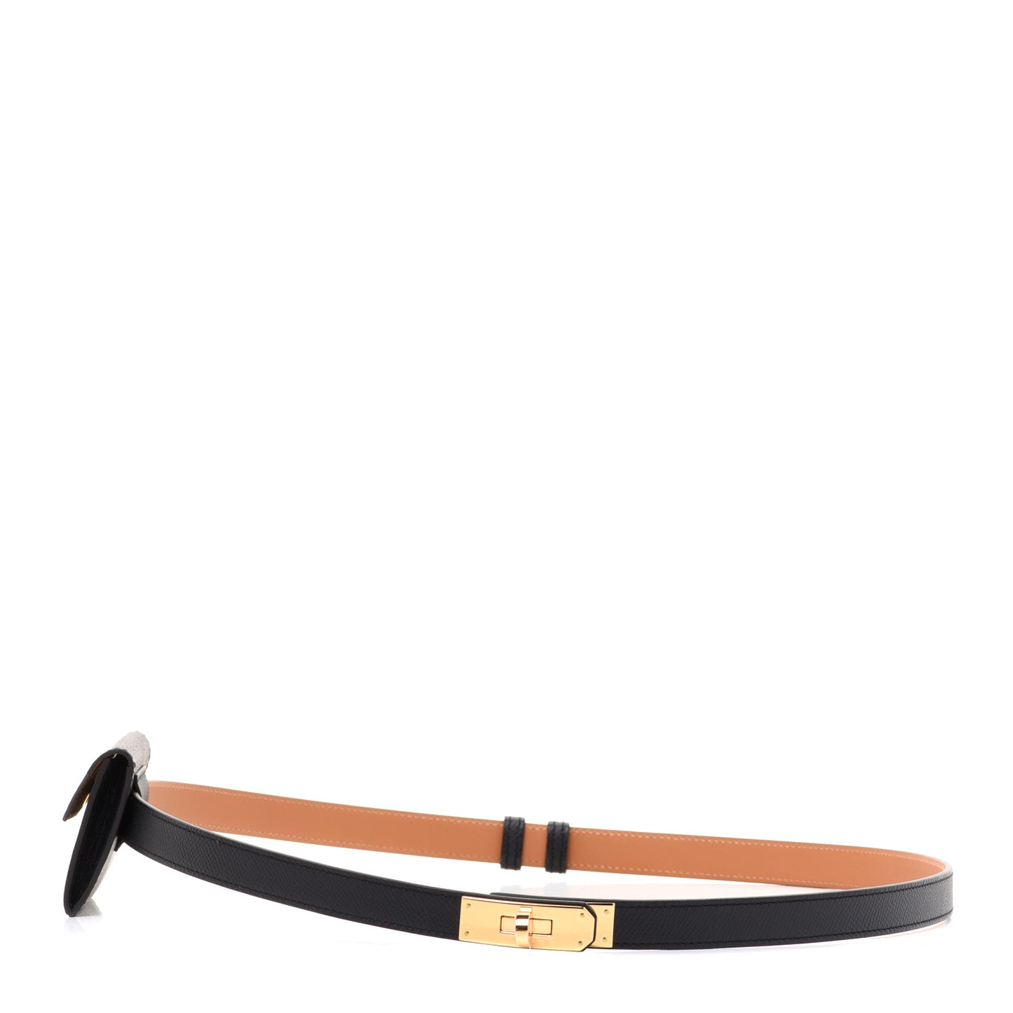 Epsom Kelly Pocket Belt Black