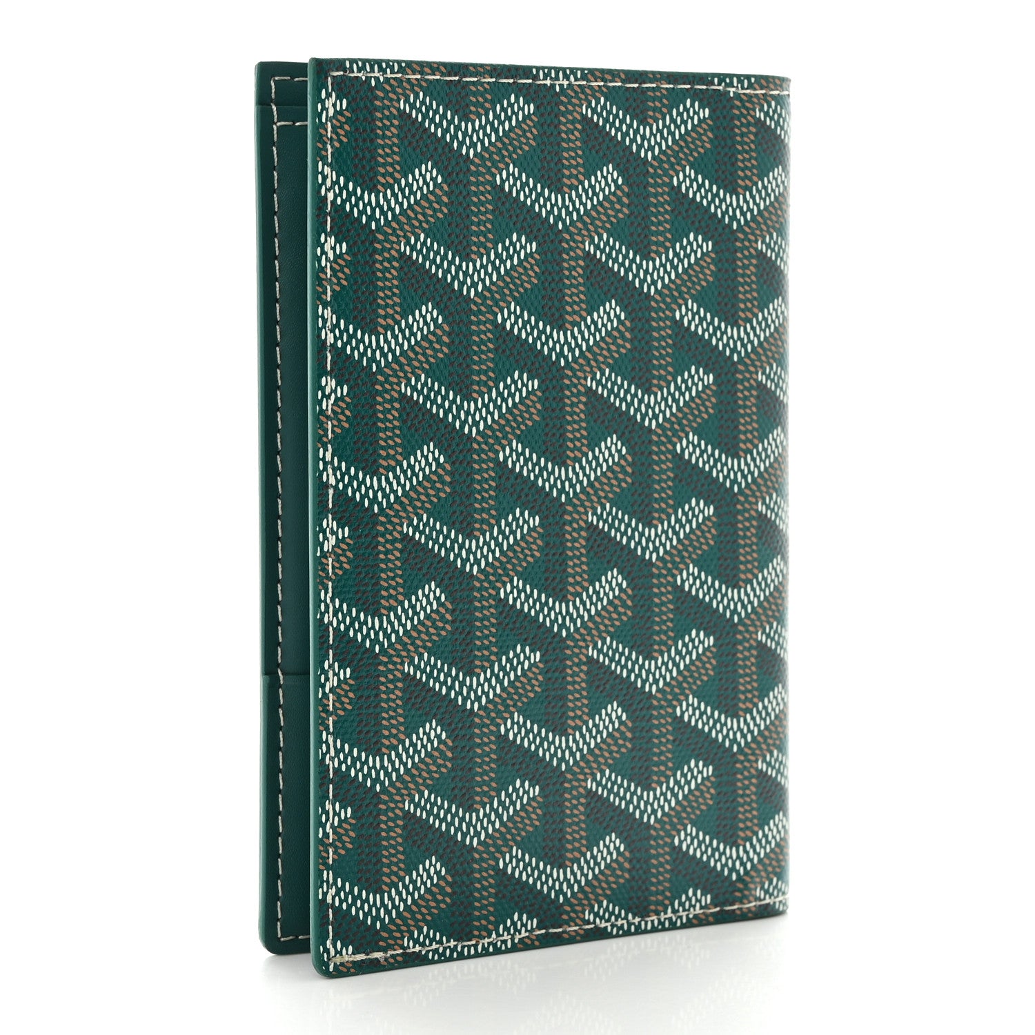 Goyard Goyardine Passport Wallet Green 3 of 8