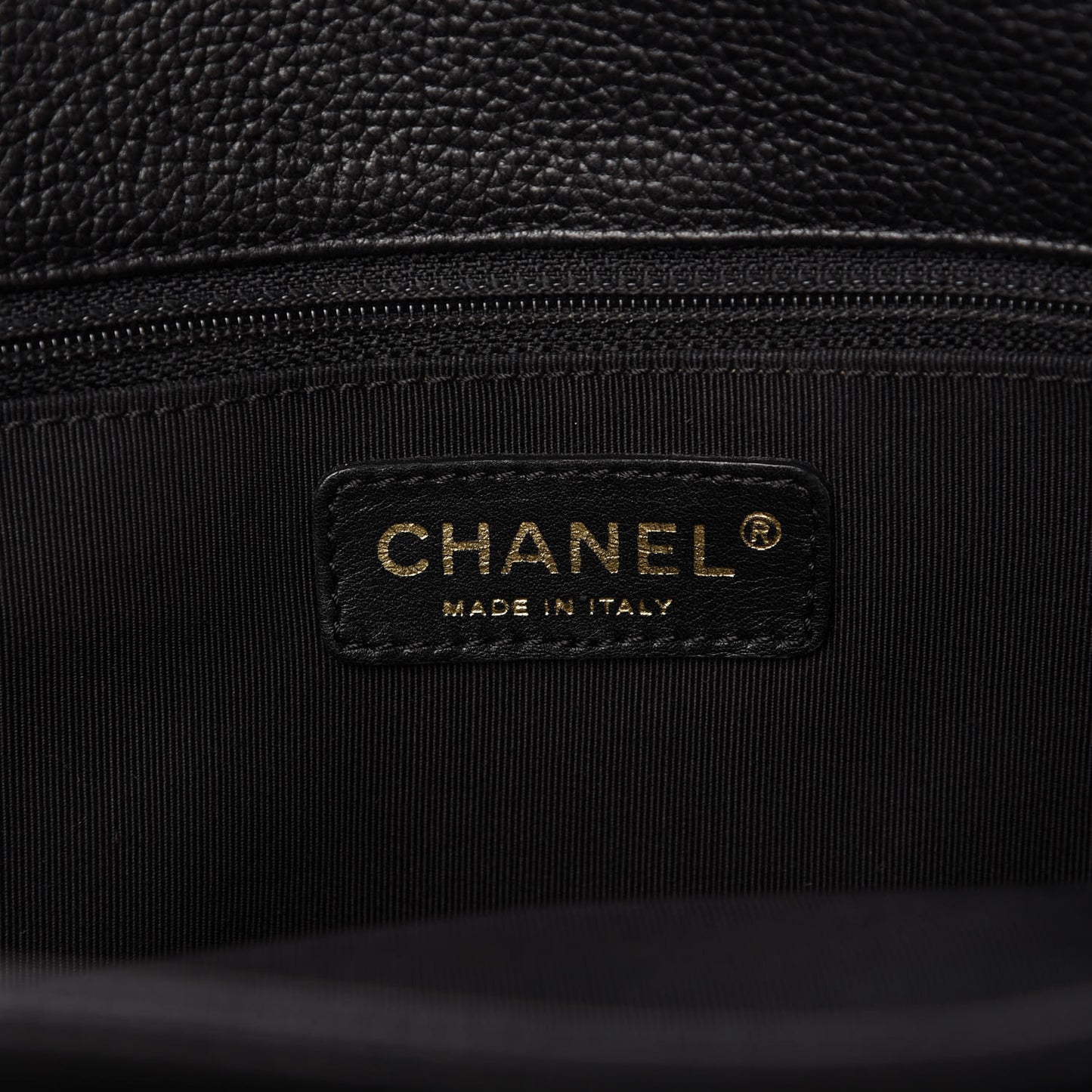 Calfskin Cerf Executive Shopper Tote Black