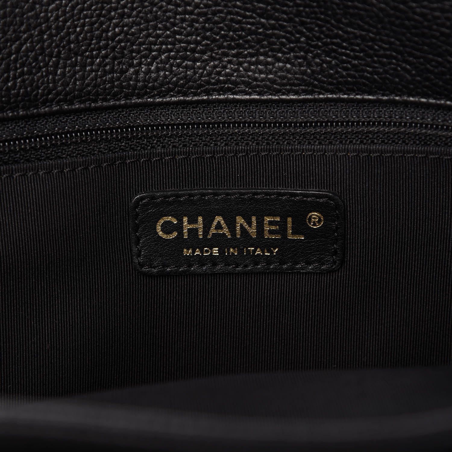 Chanel Calfskin Cerf Executive Shopper Tote Black 8 of 9
