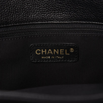 Chanel Calfskin Cerf Executive Shopper Tote Black 8 of 9