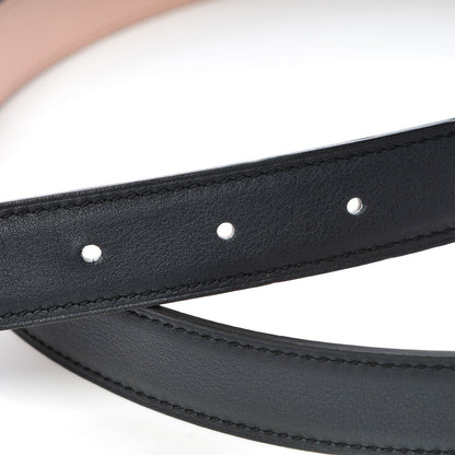 Hermes Swift Epsom 24mm Belt Strap 85 Bleu Indigo Pink Eglantine 4 of 6