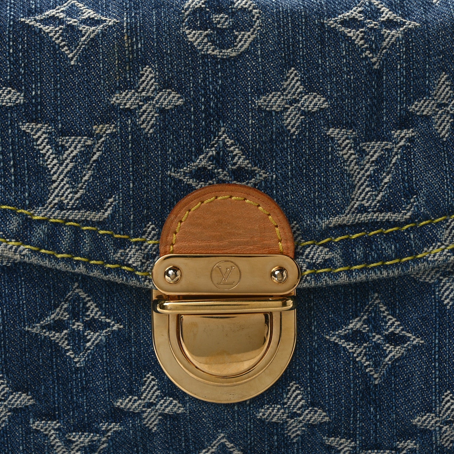 Louis Vuitton Monogram Denim Mini Pleaty Blue 7 of 10