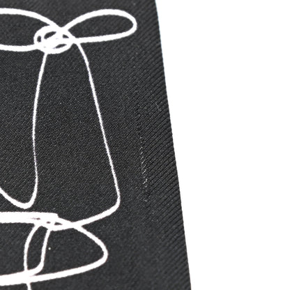 Chanel Silk Slim Bandeau Scarf Black 5 of 5