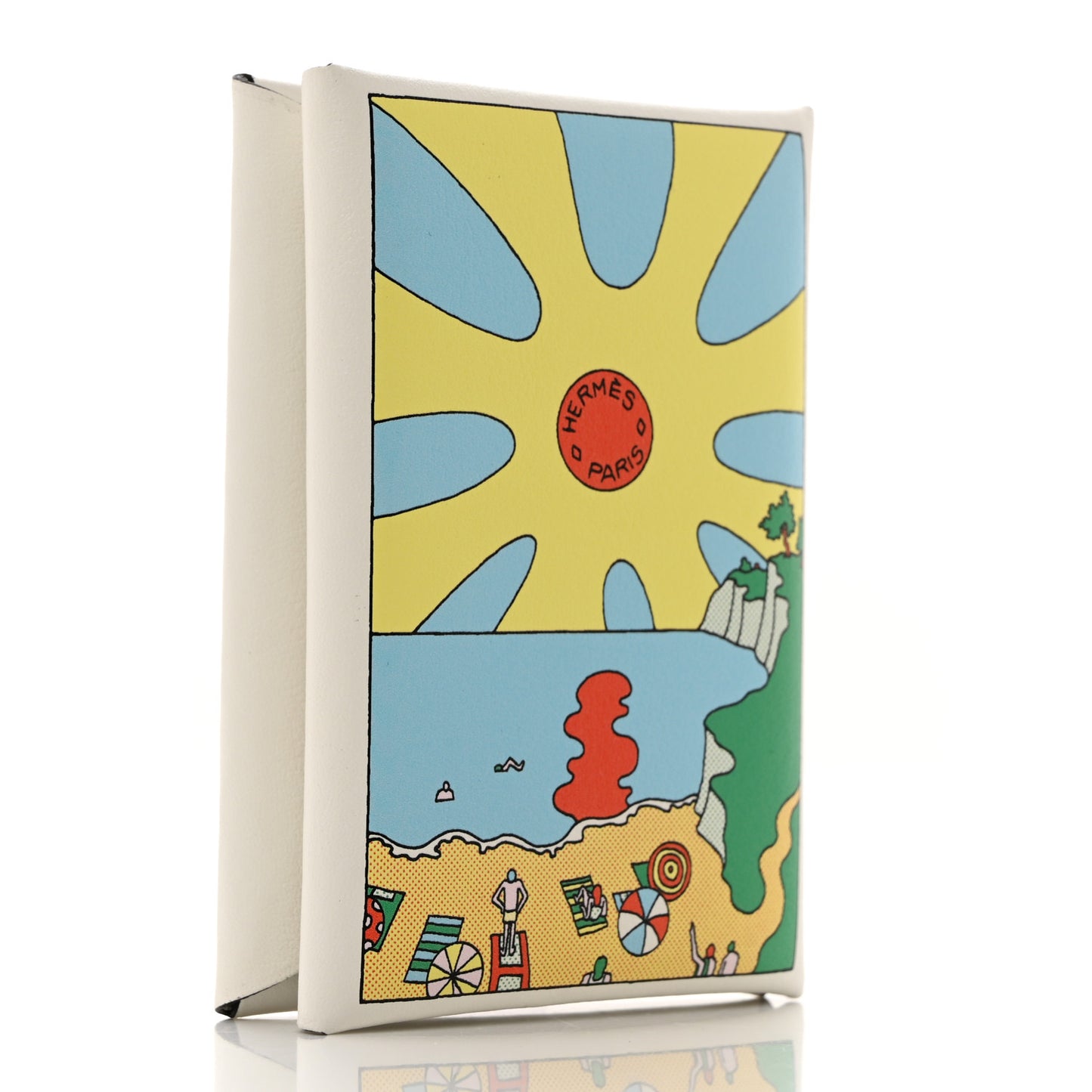 Swift Le Lever Printed Calvi Duo Card Case White Multicolor
