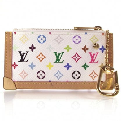 Louis Vuitton Monogram Multicolor Key Pouch White 2 of 8