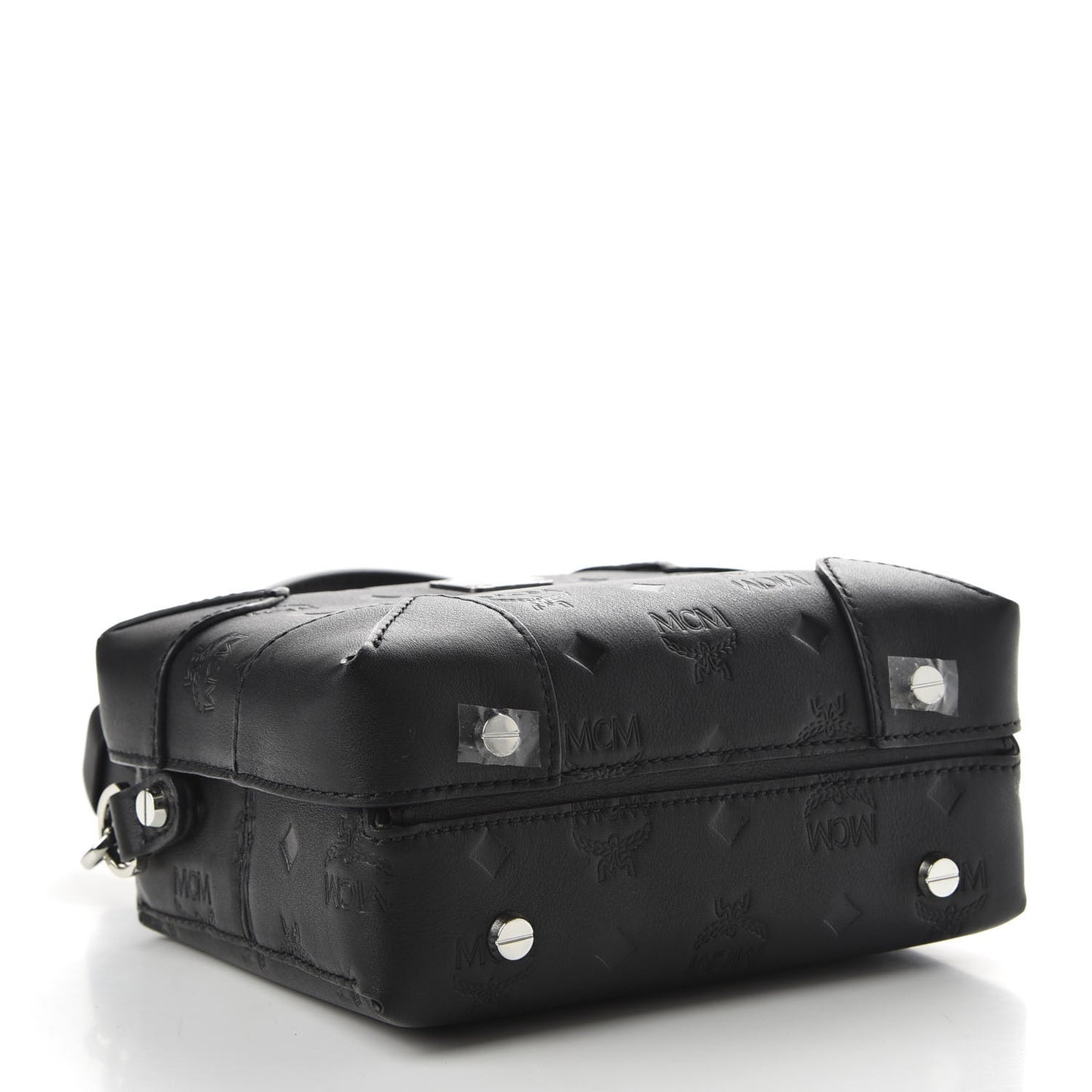 Calfskin Ottomar Monogram Small Berlin Crossbody Black