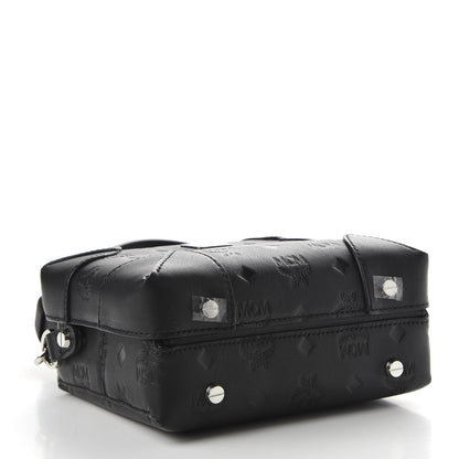 MCM Calfskin Ottomar Monogram Small Berlin Crossbody Black 4 of 9