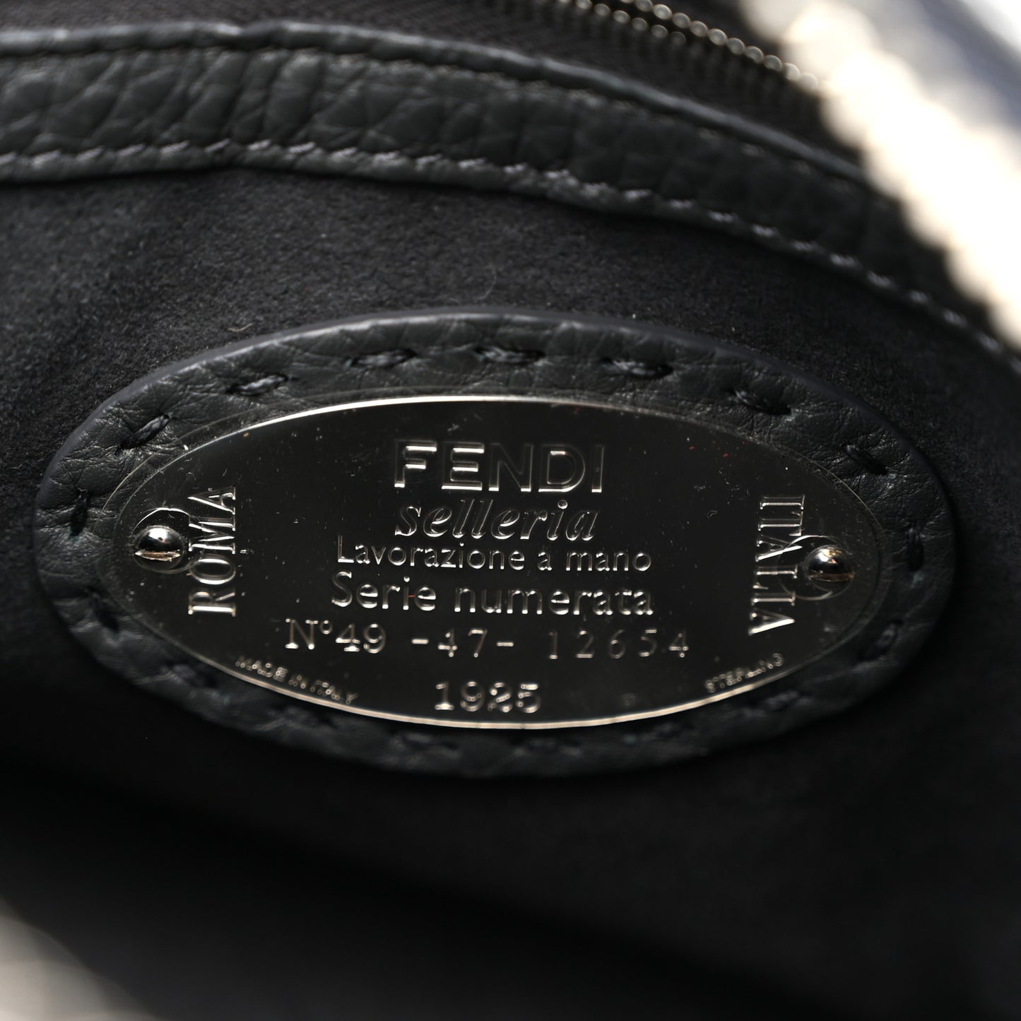 Cuoio Romano Selleria Lei Boston Tote Asfalto