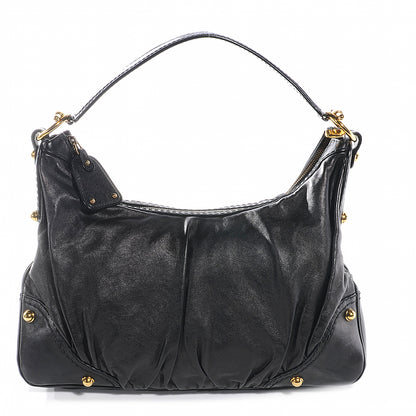 Gucci Leather Medium Jockey Hobo Black 6 of 9