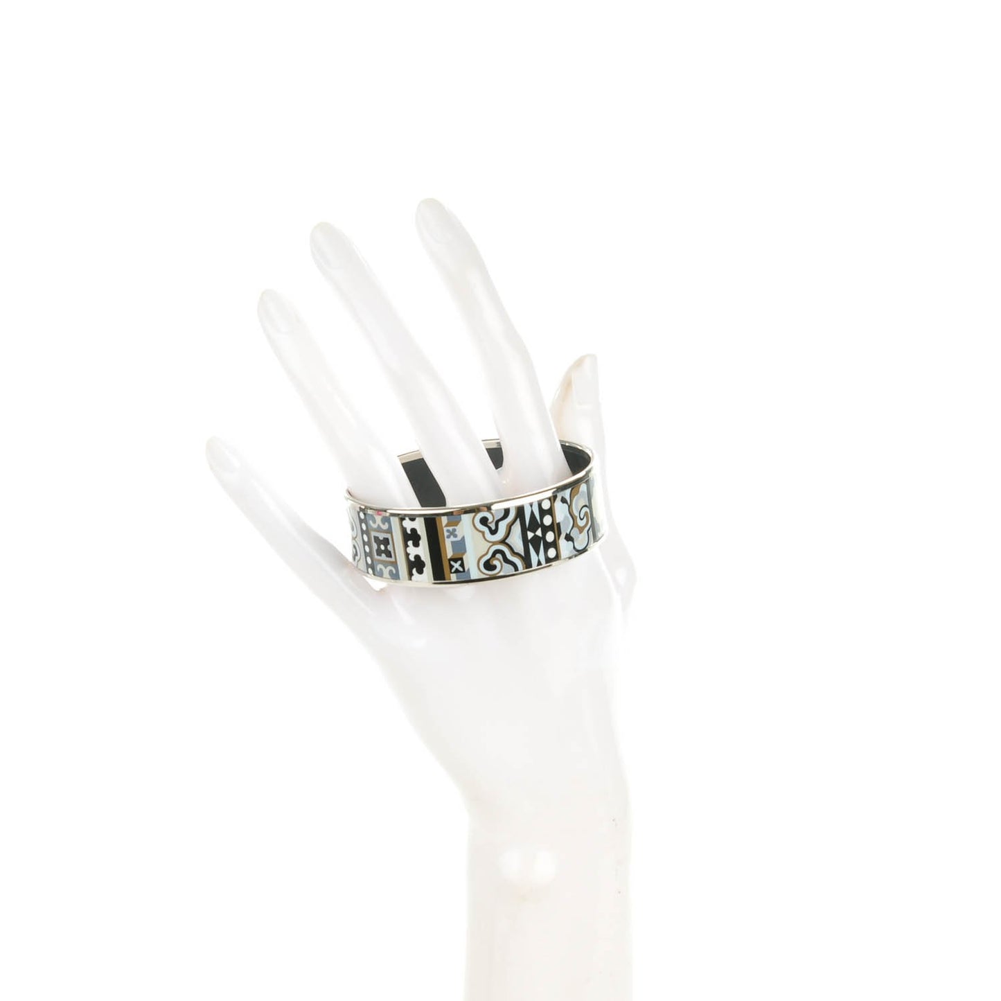 Enamel Printed Wide La Femme Aux Semelles de Vent Bracelet 65