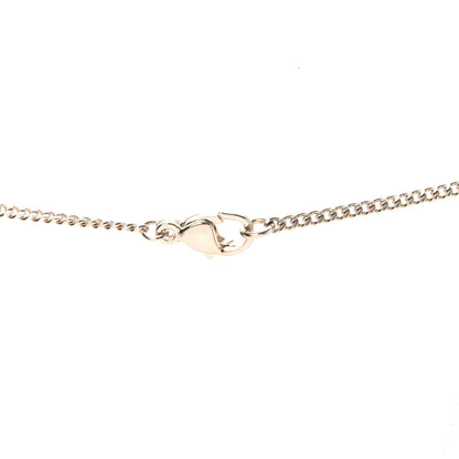 Chanel Enamel CC Camellia Pendant Necklace Gold Pink 4 of 5
