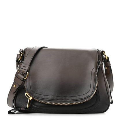 Tom Ford Grained Calfskin Medium Shaded Jennifer Crossbody Bag Brown 1 of 16