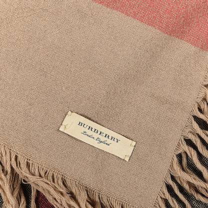 Burberry Merino Wool House Check Scarf Brown 5 of 5
