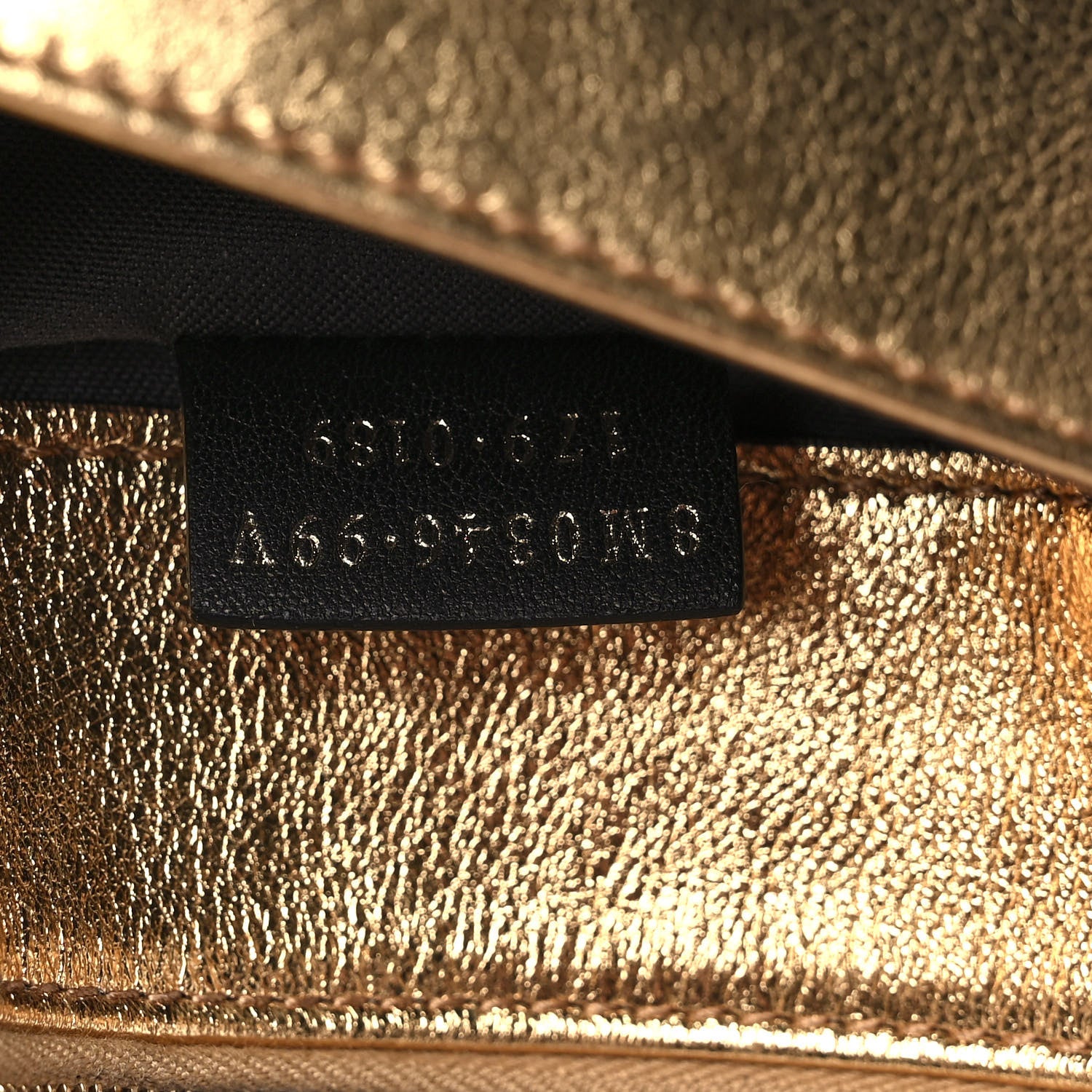 Fendi Vitello Catalan Mirror Flowerland Tube Wallet On Chain Gold 8 of 11
