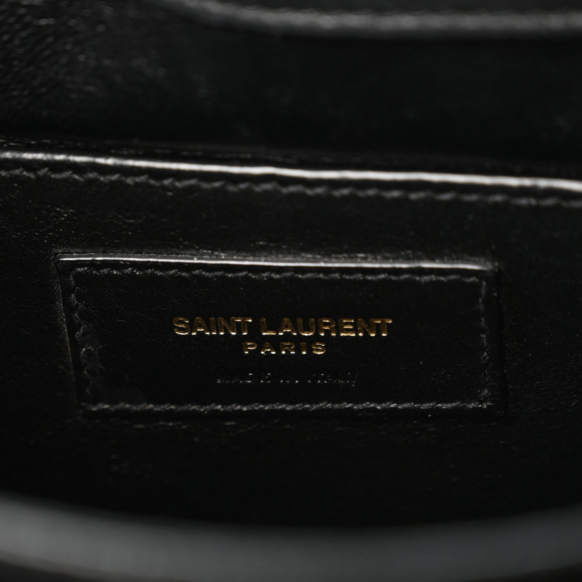 Saint Laurent Lambskin Quilted Monogram Medium Solferino Satchel Black 6 of 10