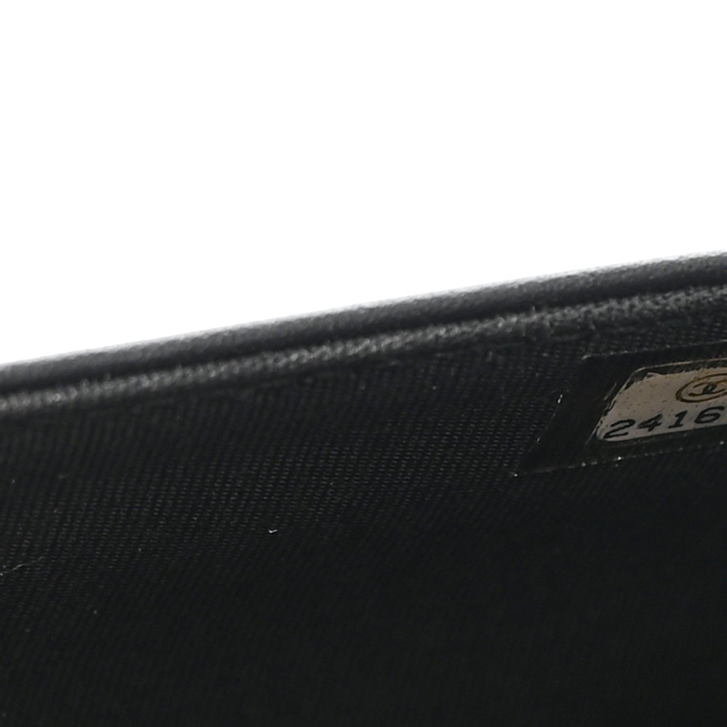 Calfskin Painted Chevron Embossed Boy Wallet On Chain WOC Black