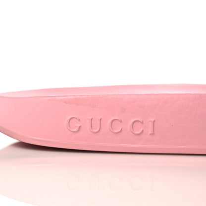 Gucci X KEN SCOTT Rubber Infinity Zia Interlocking G Womens Pool Slide Sandals 37 Green Lilac Bright Splash 8 of 8