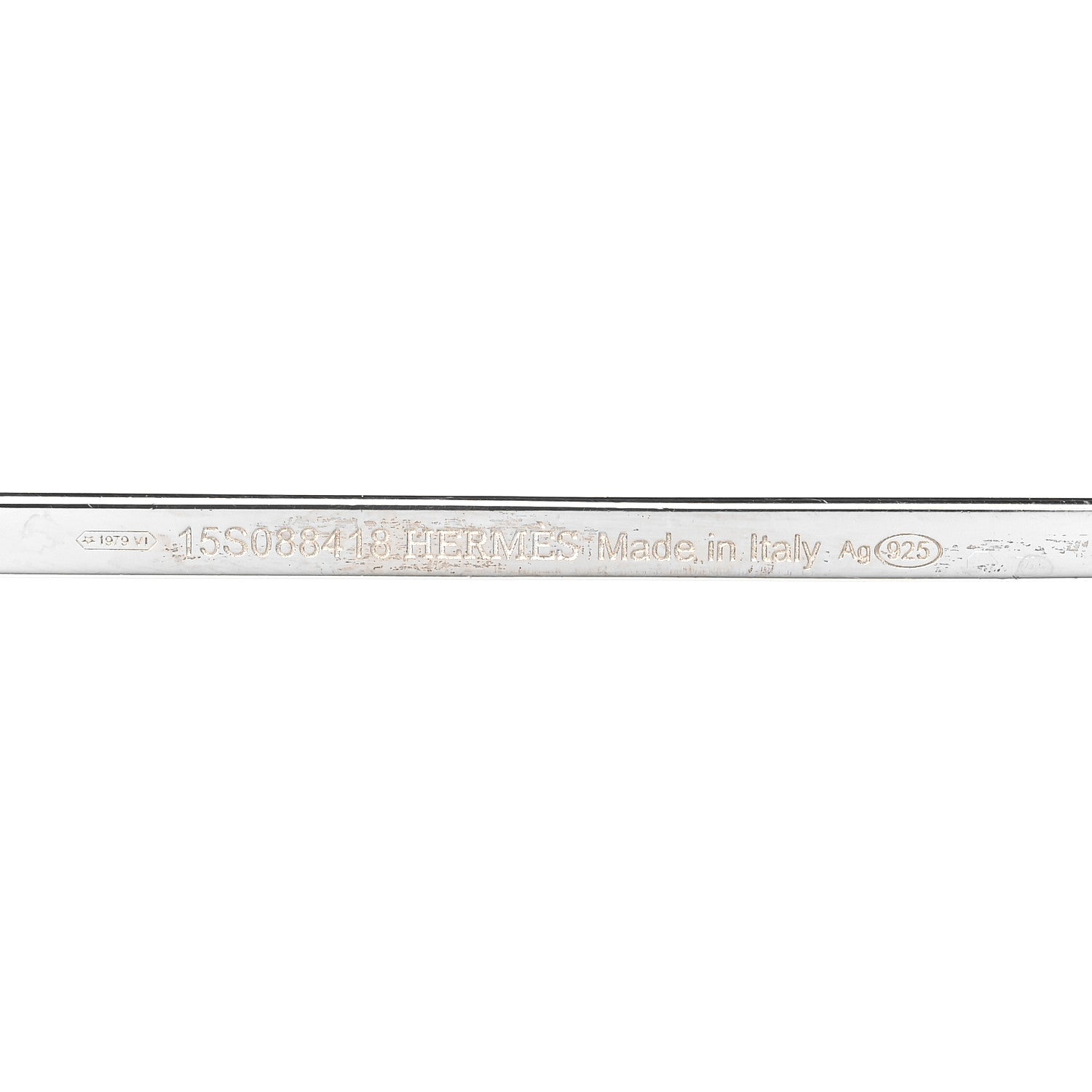 Hermes Sterling Silver Ever Chaine d'Ancre Long Necklace 120 3 of 4